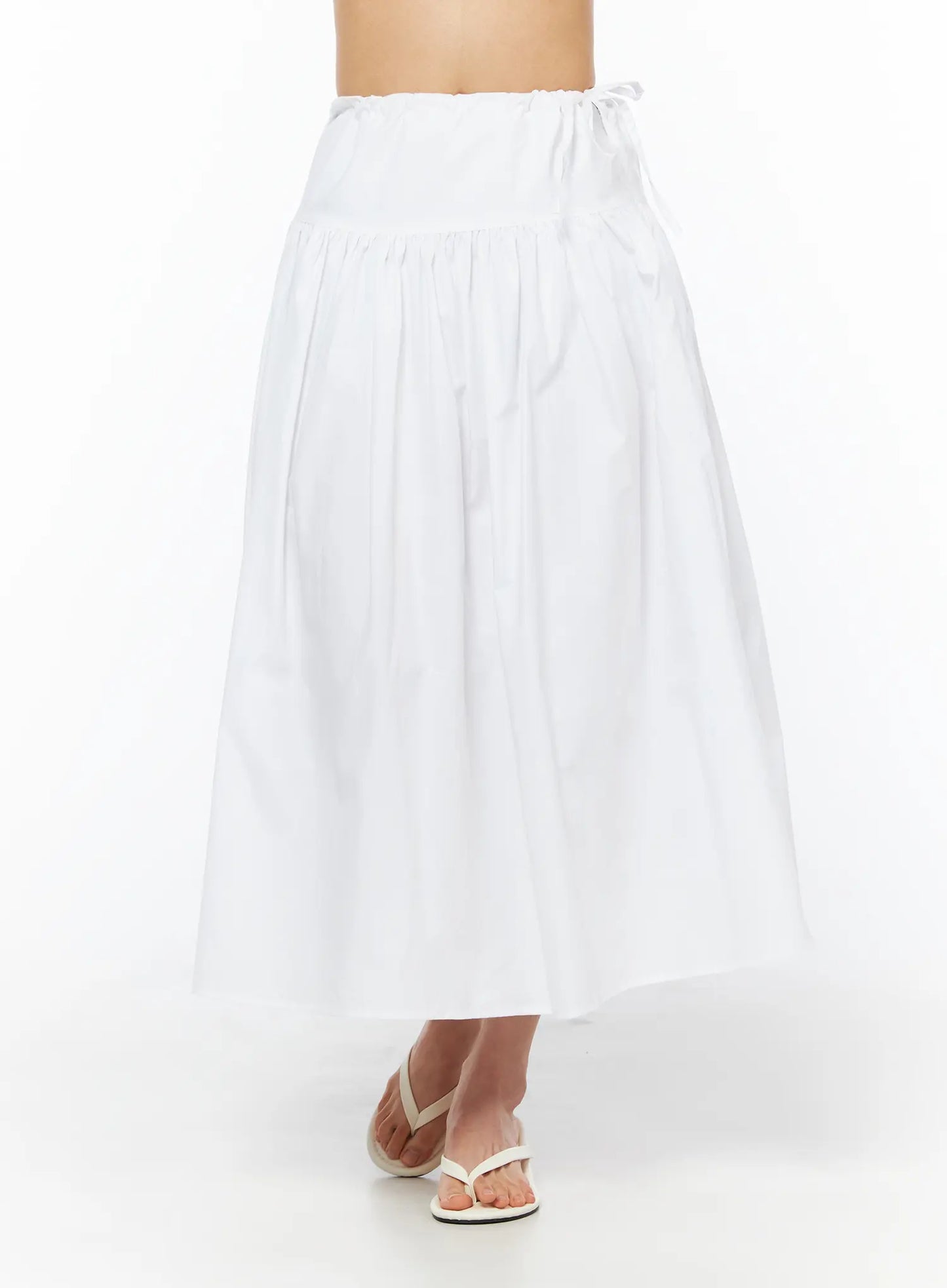 Basic Ribbon Maxi Skirt CU522