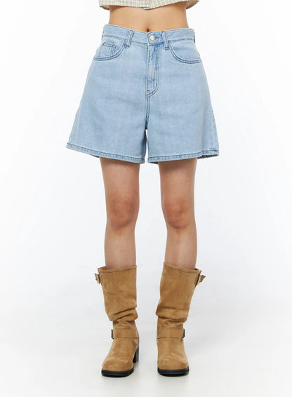 Casual Relaxed-Fit Jorts CU522