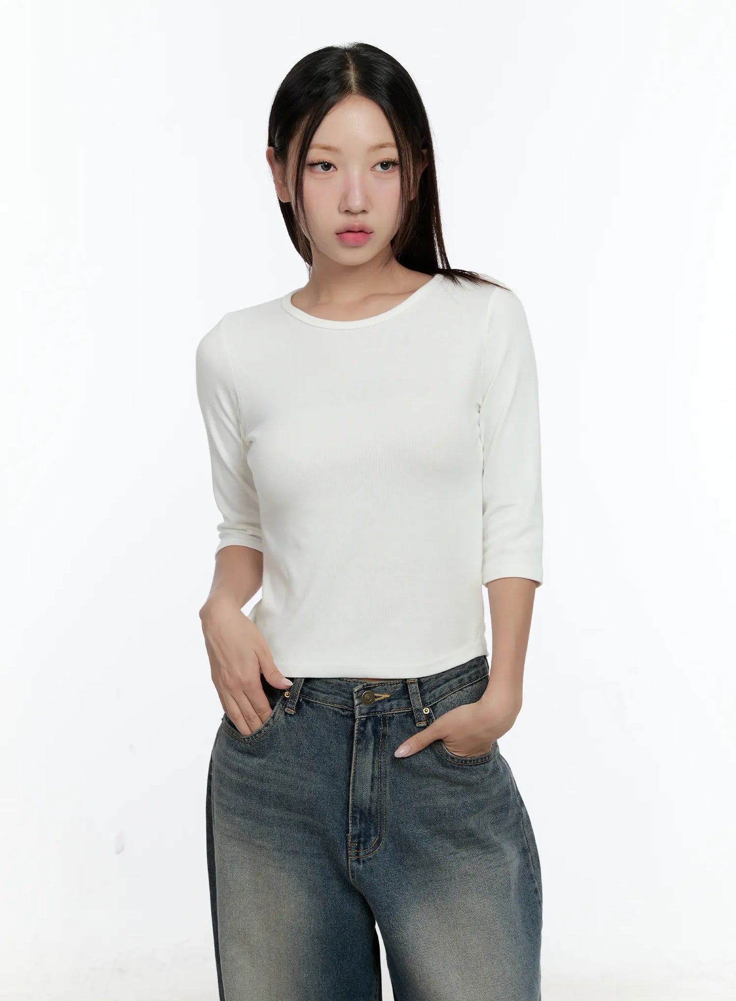 Basic 3/4 Sleeve Top CS517