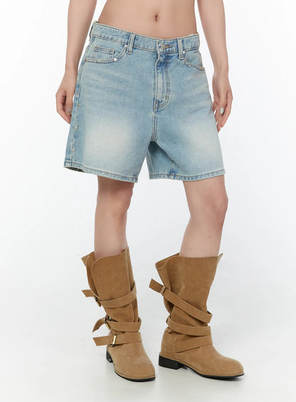 Adair Washed Wide Leg Jorts CY515