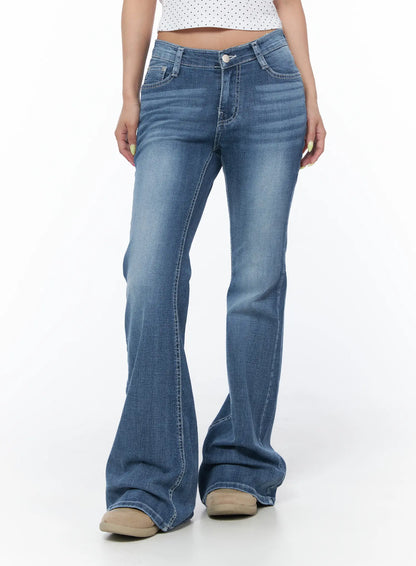 Alva Hip-Pad Low Rise Bootcut Jeans CU501