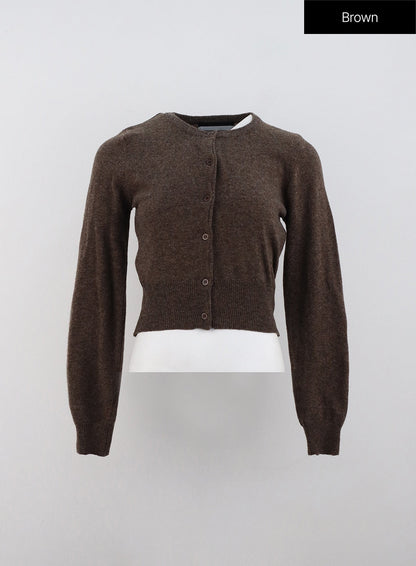 Cashmere Cropped Cardigan OD307