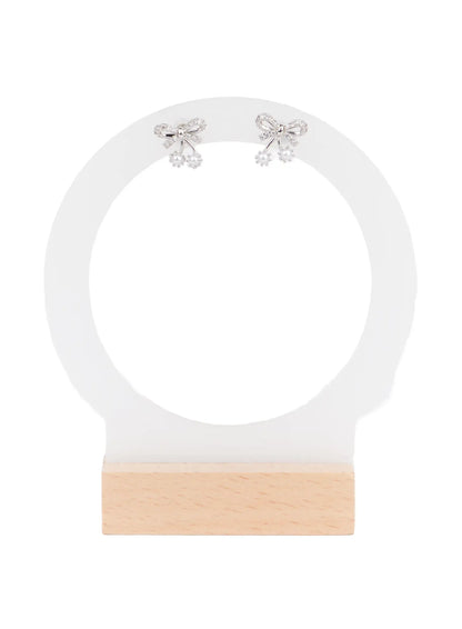 Bow Drop Earrings F502