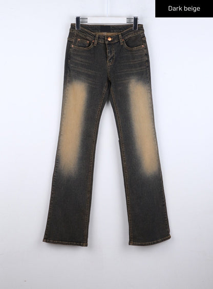 Bootcut Washed Jeans CO325
