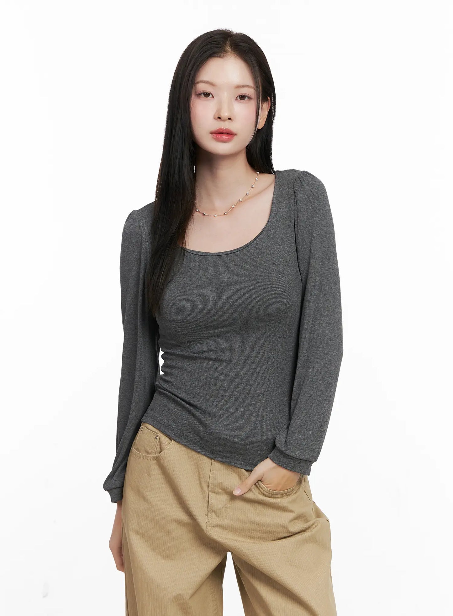 Basic Square Neck Long Sleeve CO531