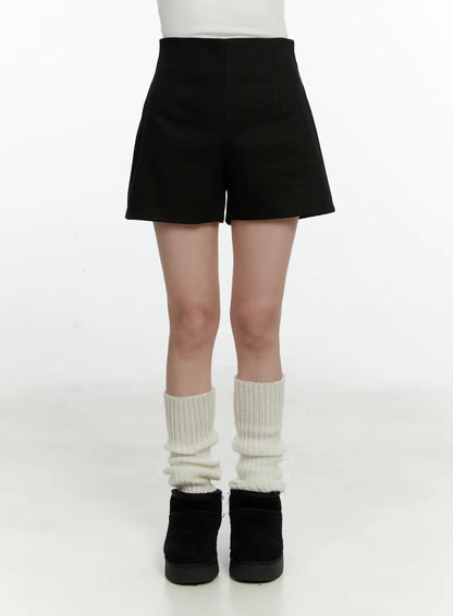 Classic High-Waist Cotton Short F502