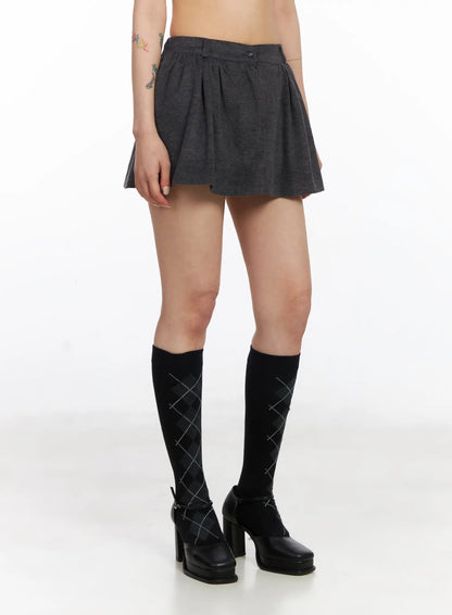 Classic Pintuck Mini Skort CJ522