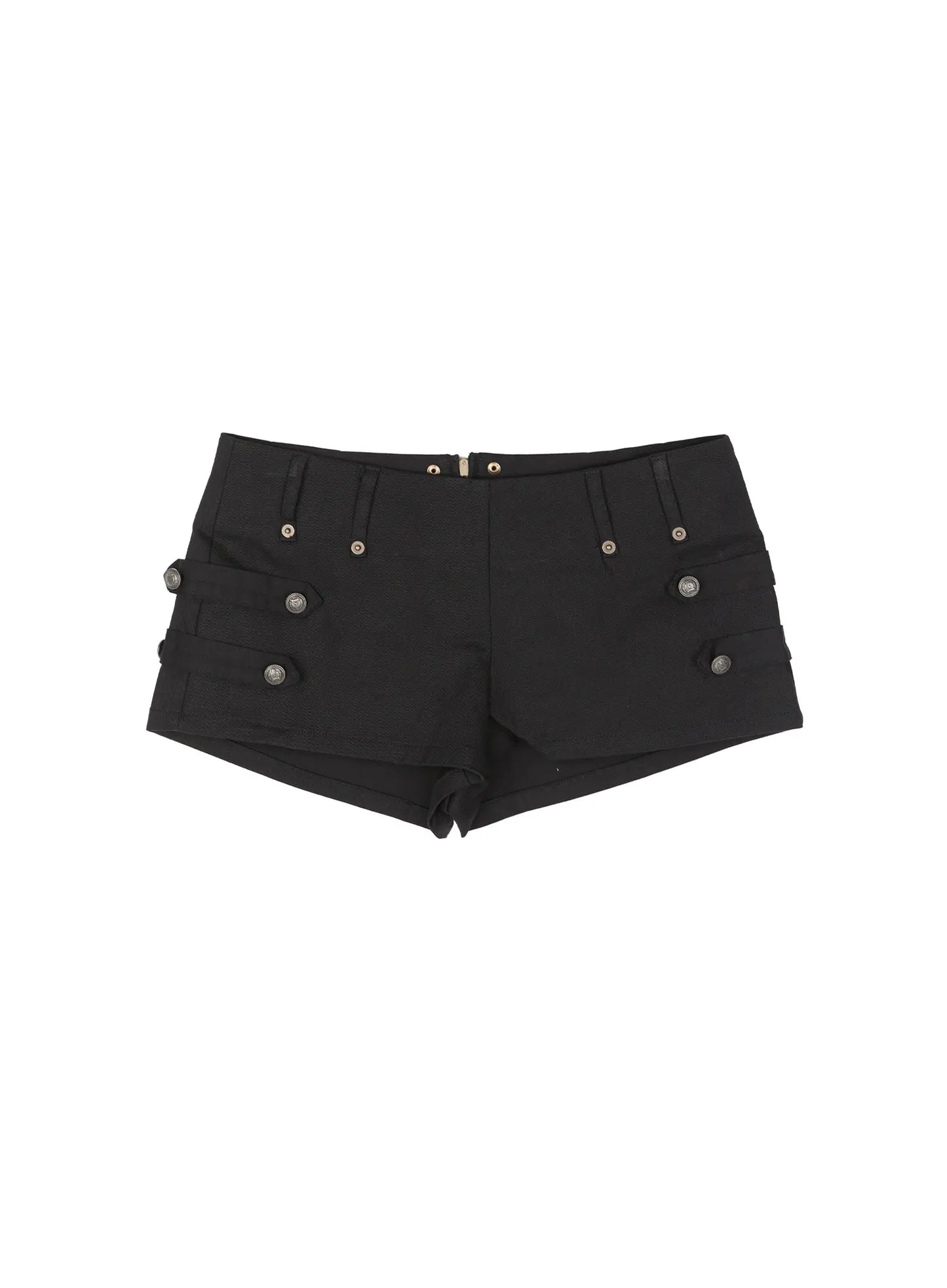 Buttoned Buckle Detail Shorts IU515