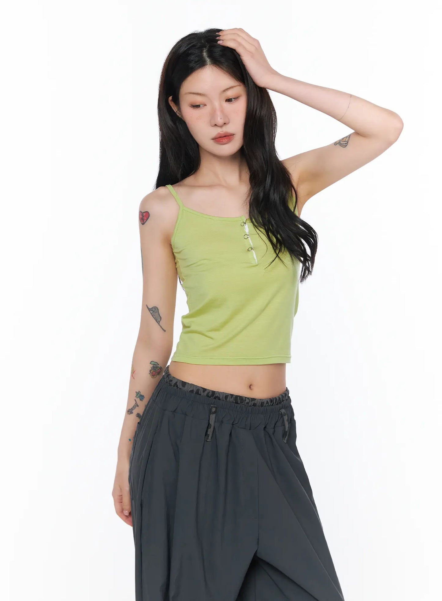 Classic Buttoned Cami Tank CA527