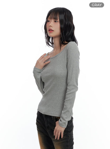 Basic Slim Fit U Neck T-Shirt CS420