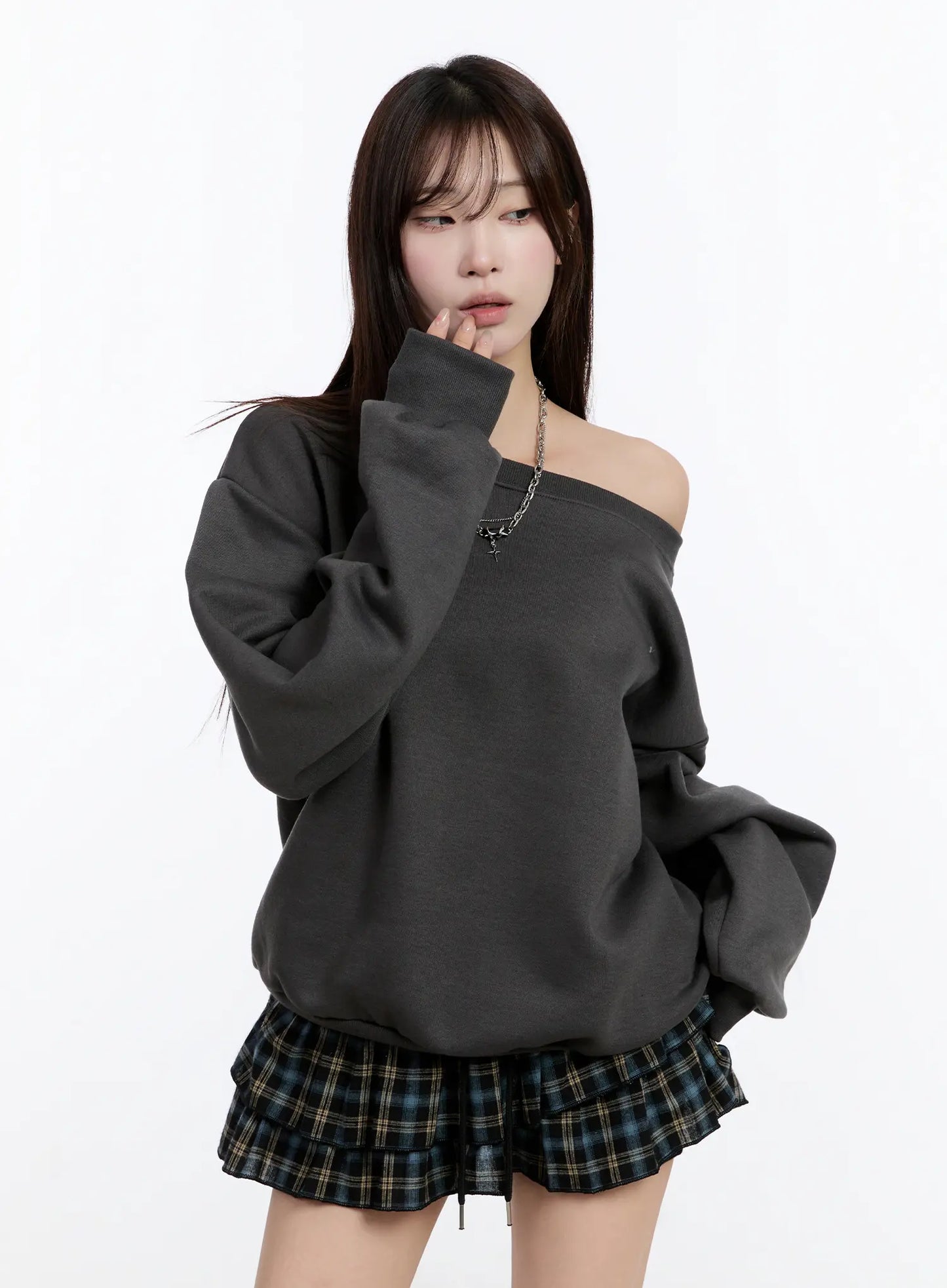 Casual Off-Shoulder Sweatshirt CN524