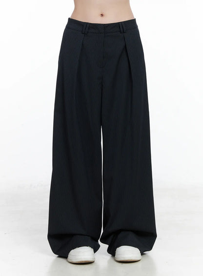 Classic Striped Wide Trousers CN518