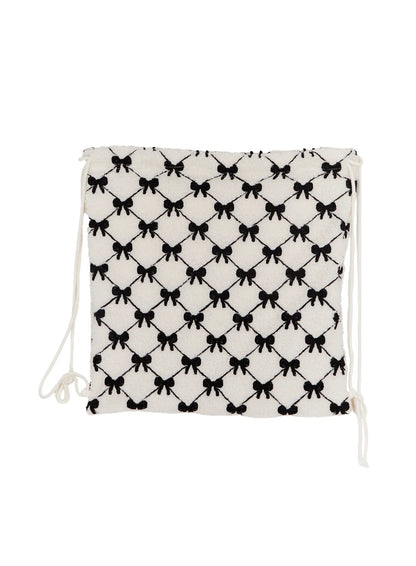 Ballet-Core Ribbon Drawstring Bag CF503