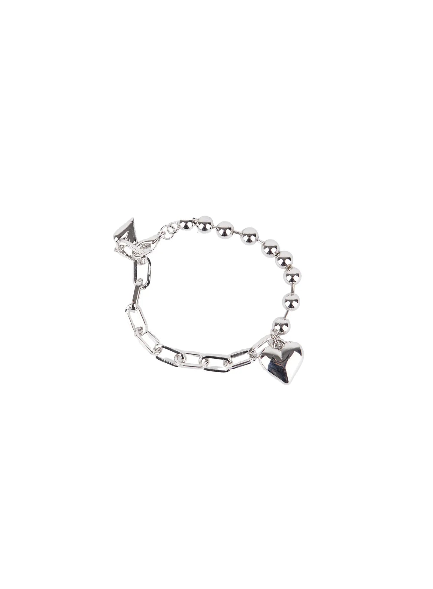 Bold Heart Bead Bracelet F502