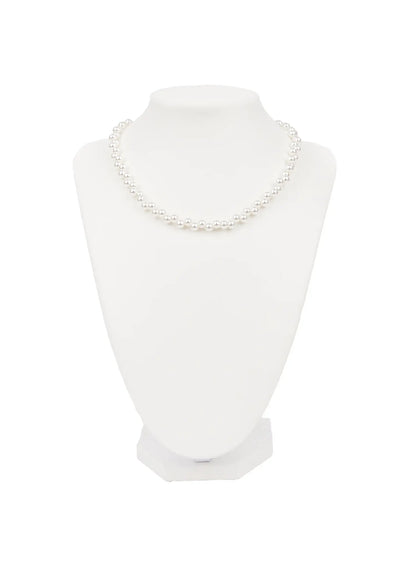 Asymmetric Faux Pearl Necklace CA508