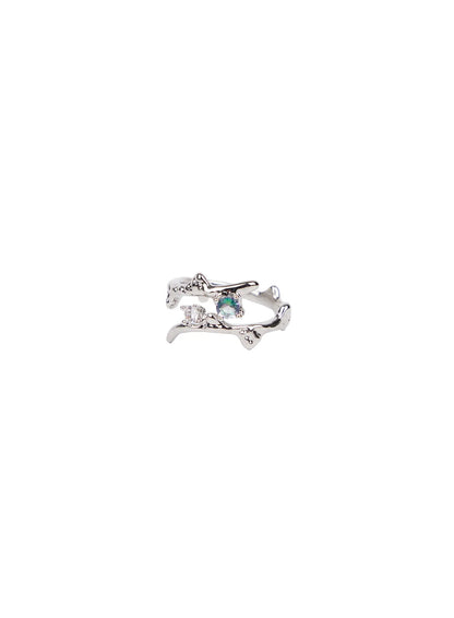 Blue Cubic Ring CA508