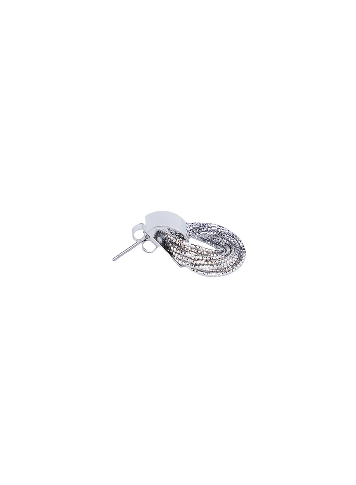 Chunky Threaded Hoop Earrings CL524