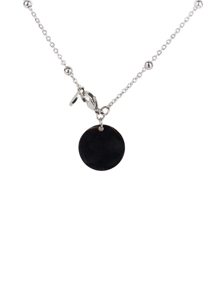 Circle Pendant Ball Chain Necklace CJ515