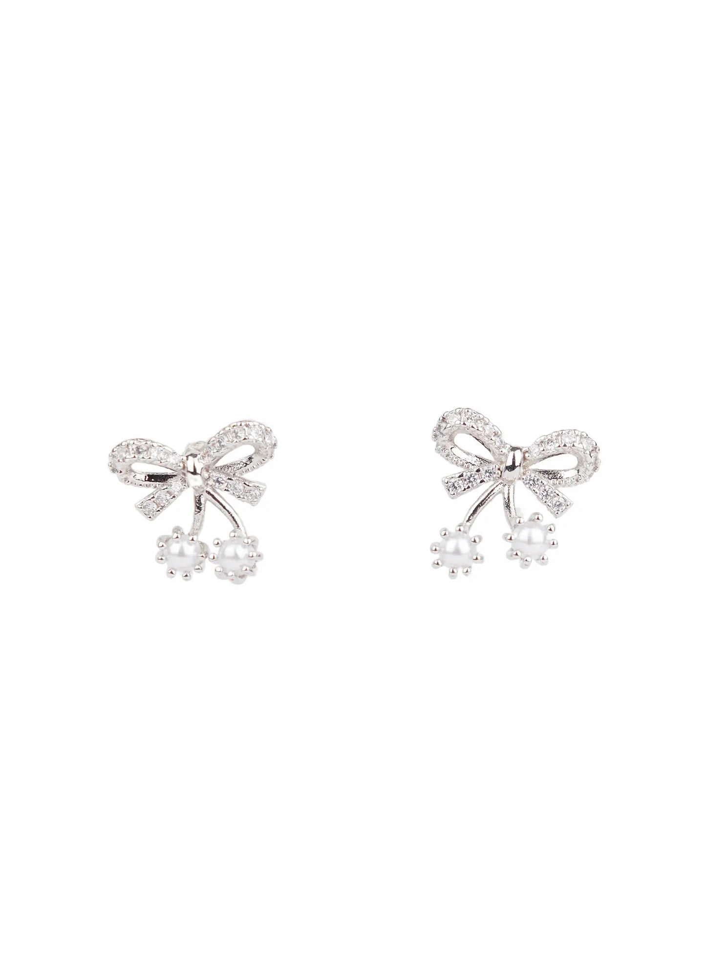 Bow Drop Earrings F502