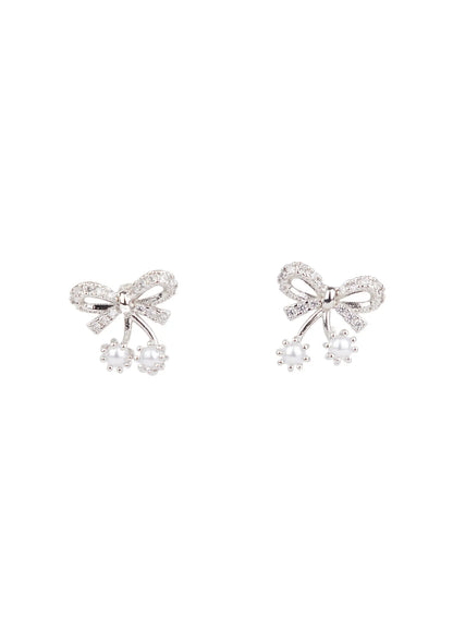Bow Drop Earrings F502