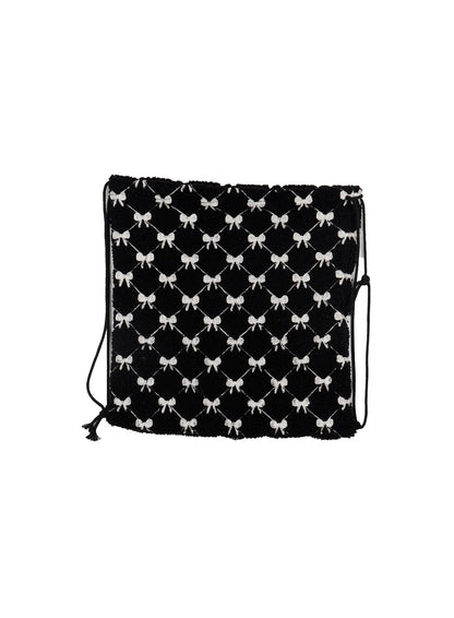 Ballet-Core Ribbon Drawstring Bag CF503