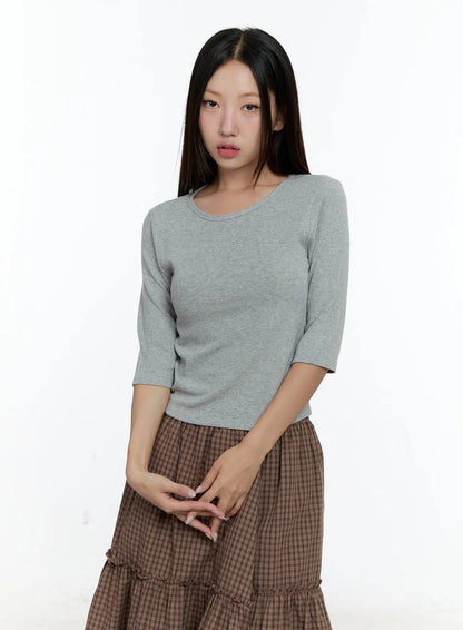 Basic 3/4 Sleeve Top CS517