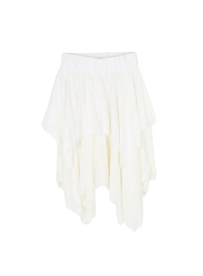 Asymmetric Floral Midi Skirt CY513