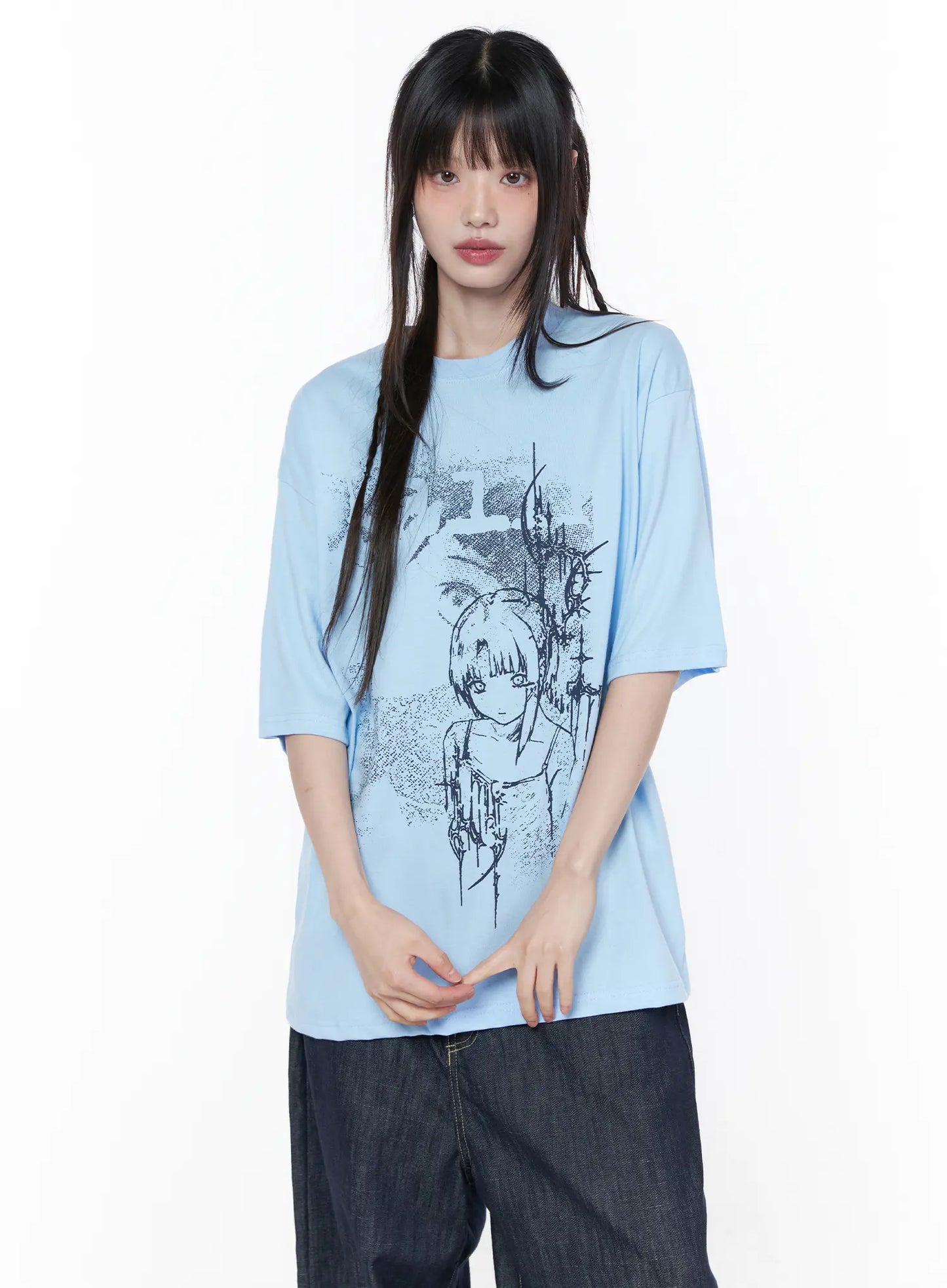 Casual Graphic Short Sleeve Top CU519