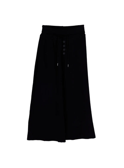 Button Foldover Maxi Skirt CA528