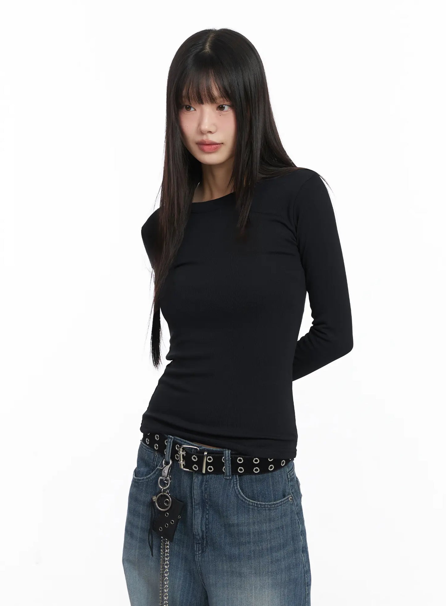 Basic Fleece Long Sleeve Tee CJ501