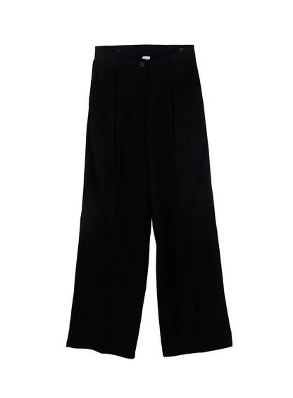 Basic Pin-Tuck Wide Leg Slacks CM505