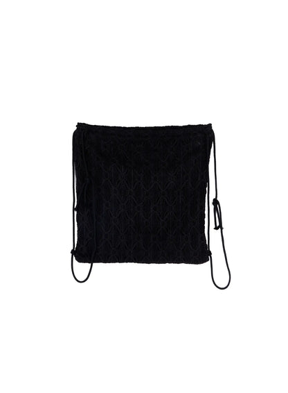 Chic Lace-Up Drawstring Backpack CA520