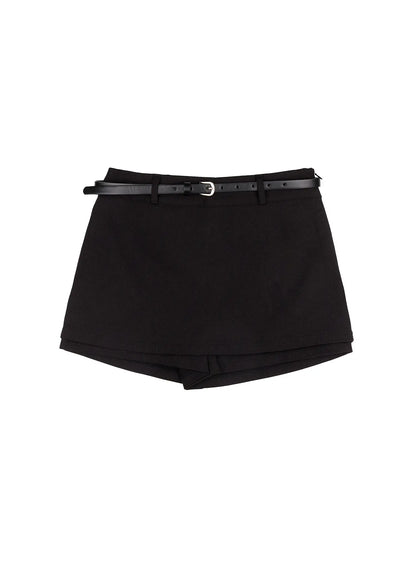 Chic Belted Mini Skort F502