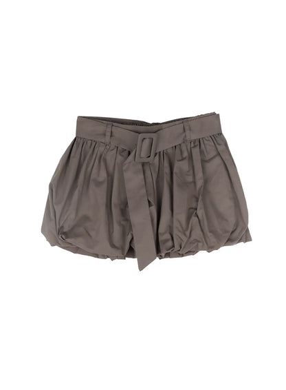 Belted Pumpkin Mini Skirt CF504