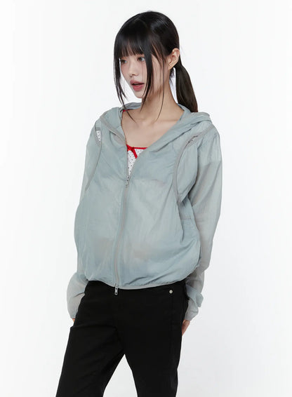 Chic Zip-Up Windbreaker Jacket CU508