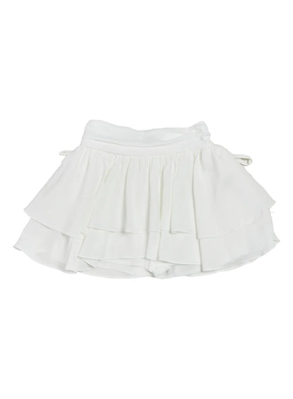 Chic Ribbon Flare Mini Skirt CJ523