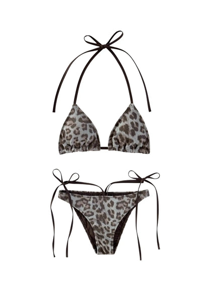 Chic Leopard Print Bikini Set IY514