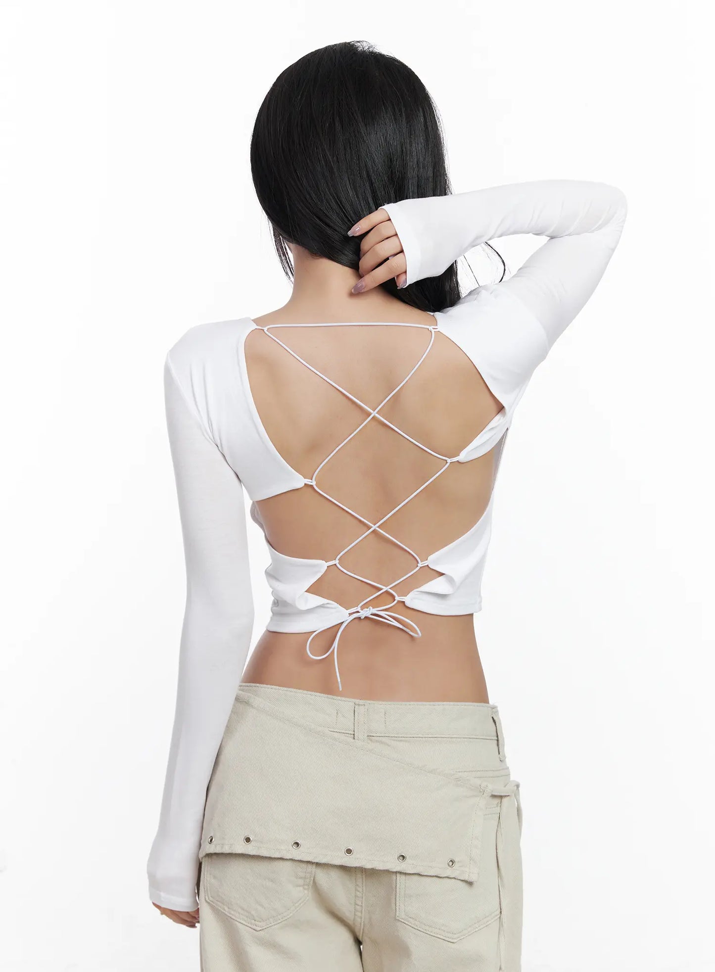 Backless Corset Crop Top CJ530