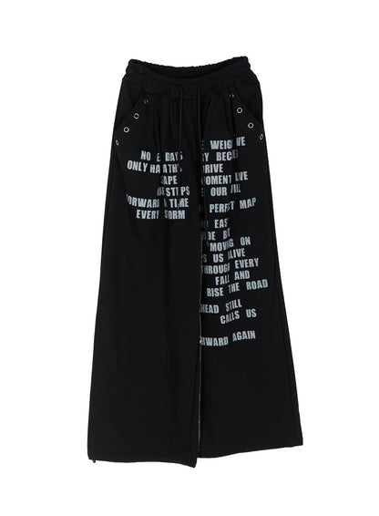 Casual Printed Wide Leg Sweatpants CY529