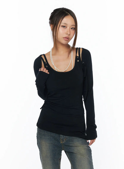 Chic Layered Bolero Top Set CA517