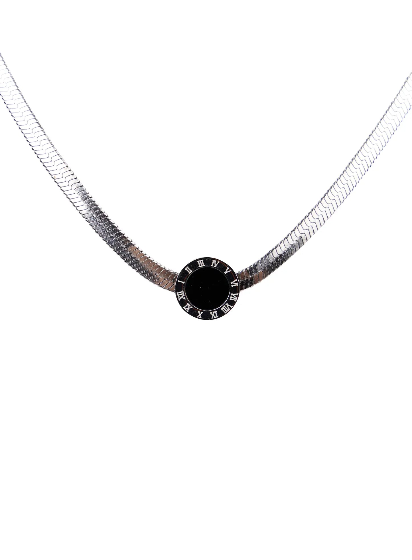Black Pendant Necklace CA508