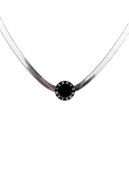 Black Pendant Necklace CA508
