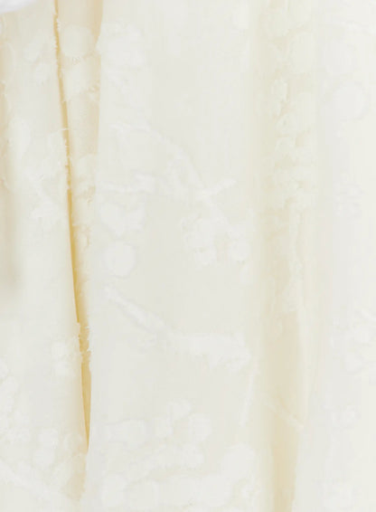 Asymmetric Floral Midi Skirt CY513