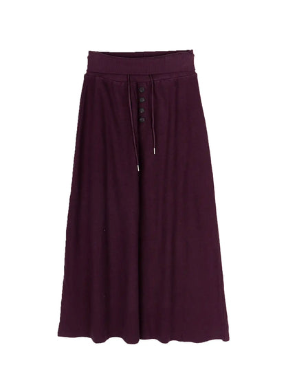 Button Foldover Maxi Skirt CA528