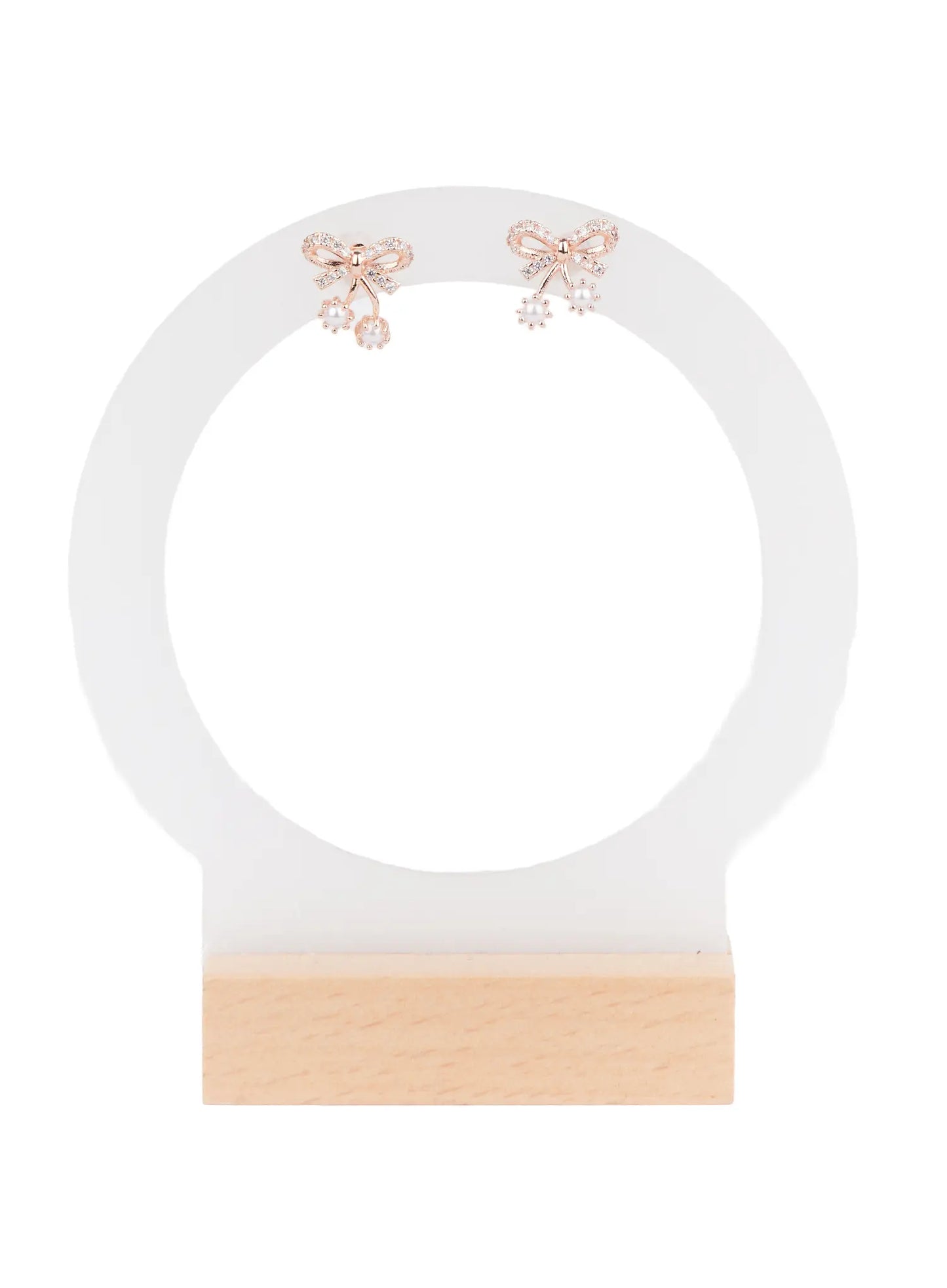 Bow Drop Earrings F502