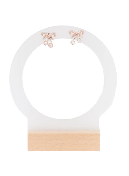 Bow Drop Earrings F502