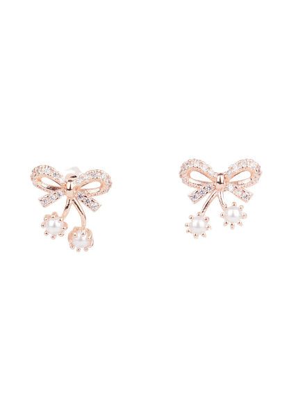 Bow Drop Earrings F502