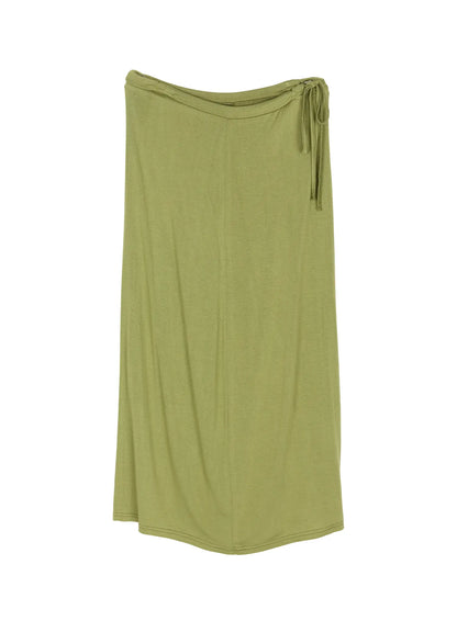 Basic Drawstring Maxi Skirt CU517