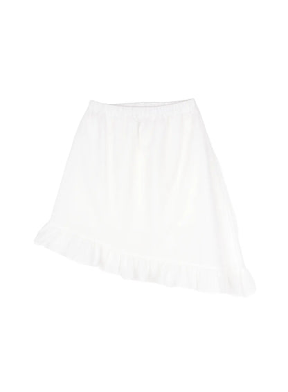 Asymmetric Frill Midi Skirt CY515