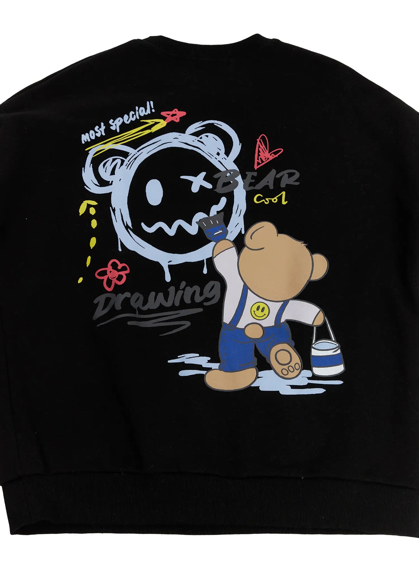 Bear Graphic Oversized Sweatshirt CN527